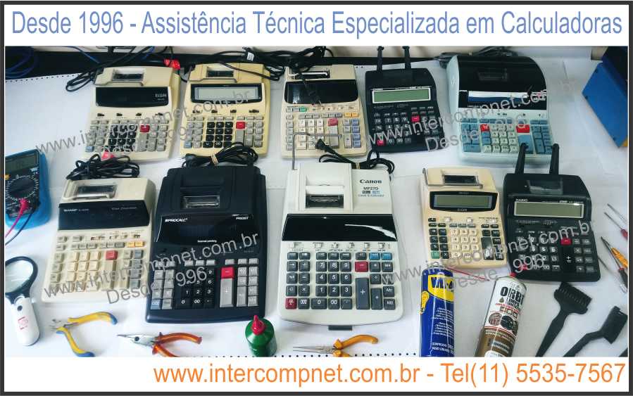 Calculadora-19-Bobina-Olivetti-Procalc-Sharp-Casio-Elgin_Spiral-Digit-hp-texas-instruments-falha-nao-liga-puxa-papel-assistencia-tecnica-manutencao-em-sp-sao-paulo